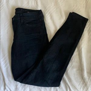 7 For All Mankind Gwenevere Dark Skinny Jeans
